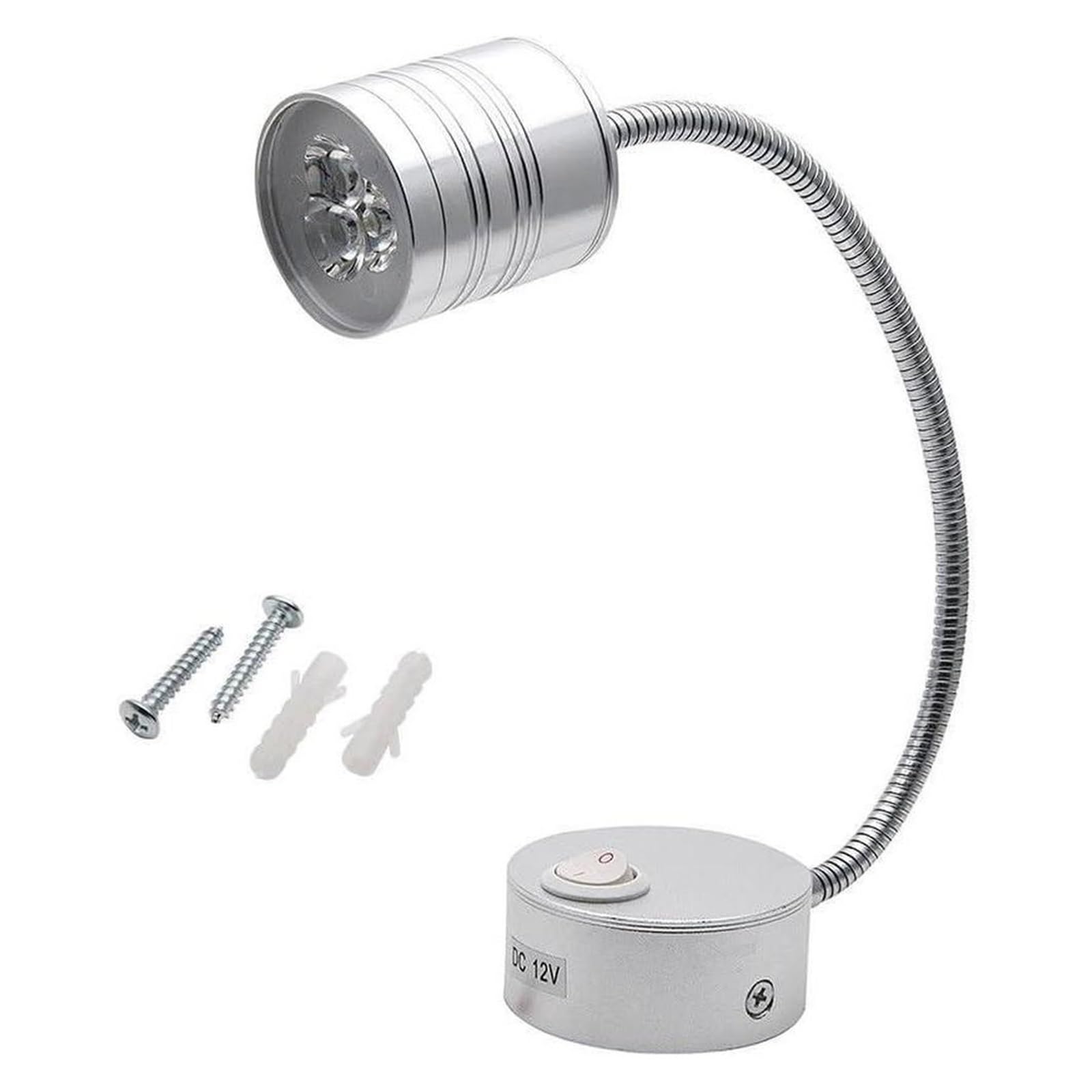 2 Szt. 12 V Lampka Do Czytania W Samochodzie, Oświetlenie Przyczepy Kempingowej LED, Biała Lampa Z Gęsią Szyjką, Kampera, Łodzi Wspaniałe oświetlenie LED