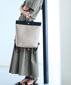 RIPPLEリプルA4トートリュック／アイボリー　極美品　トプカピ人気リュック トプカピ TOPKAPI RIPPLE リプル A4 トート リュック / バックパック