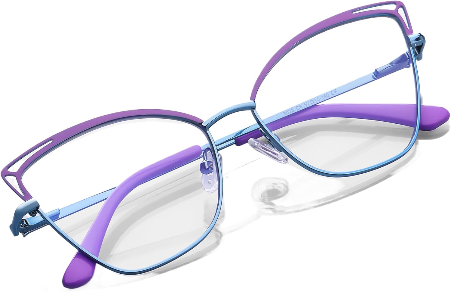 Blue Light Glasses for Woman, Computer Glasses, Reading Glasses, Cat Eye Glasses, Metal frame Blue Light Glasses for Woman, Computer Glasses, Reading Glasses, Cat Eye Glasses, Metal frame