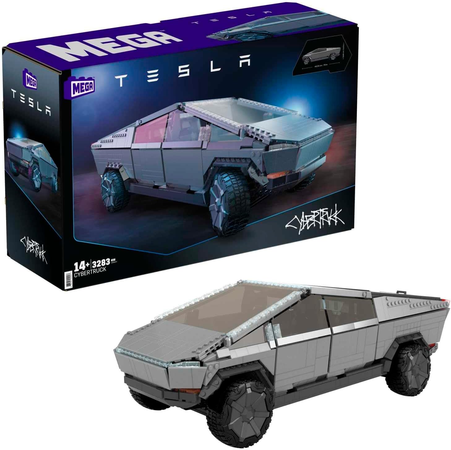 MEGA Tesla Cybertruck Collectors Building Kit (3283 pieces)