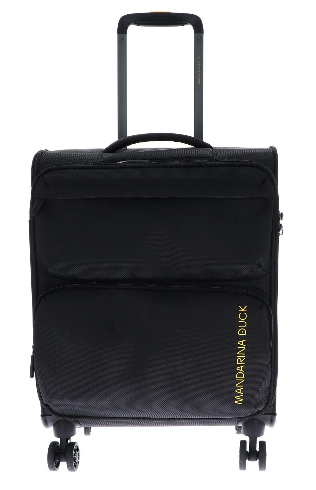 Mandarina Duck Zephyr Trolley Cabin, Nero, m, Trolley cabin in tessuto morbido