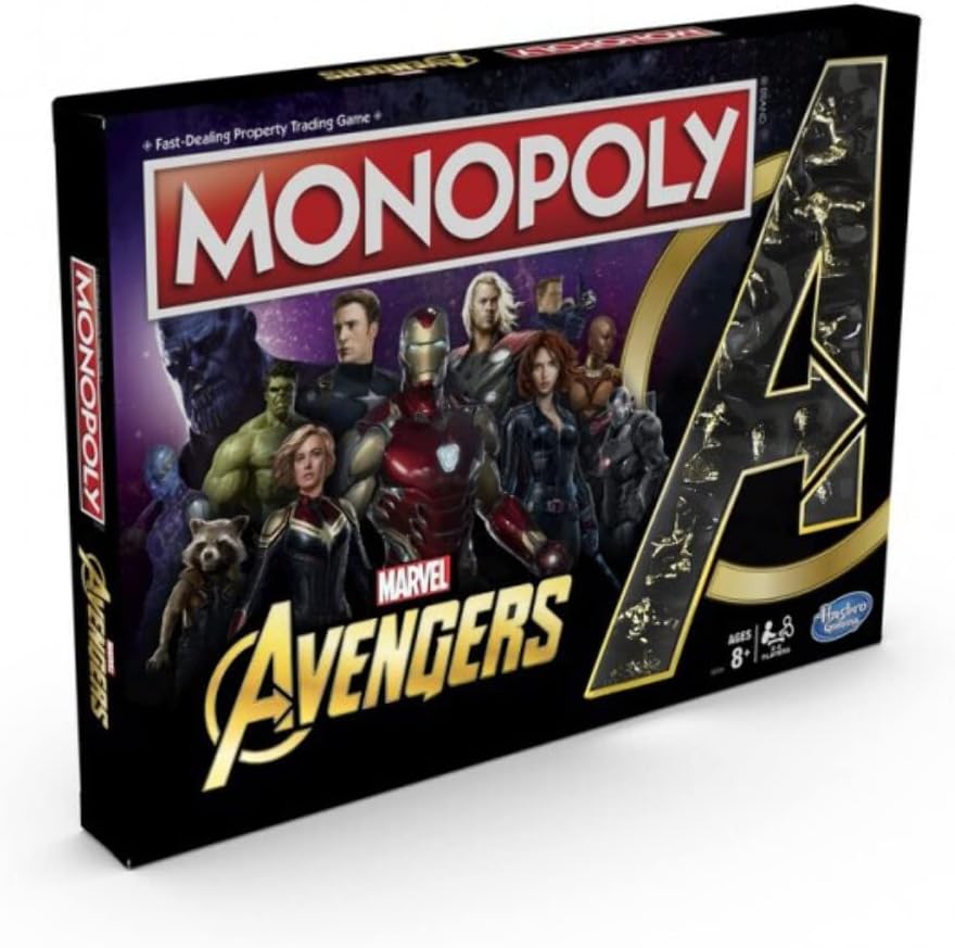 Hasbro Gaming Monopoly: Marvel Avengers Edition Board Game, Ages 8 and Up