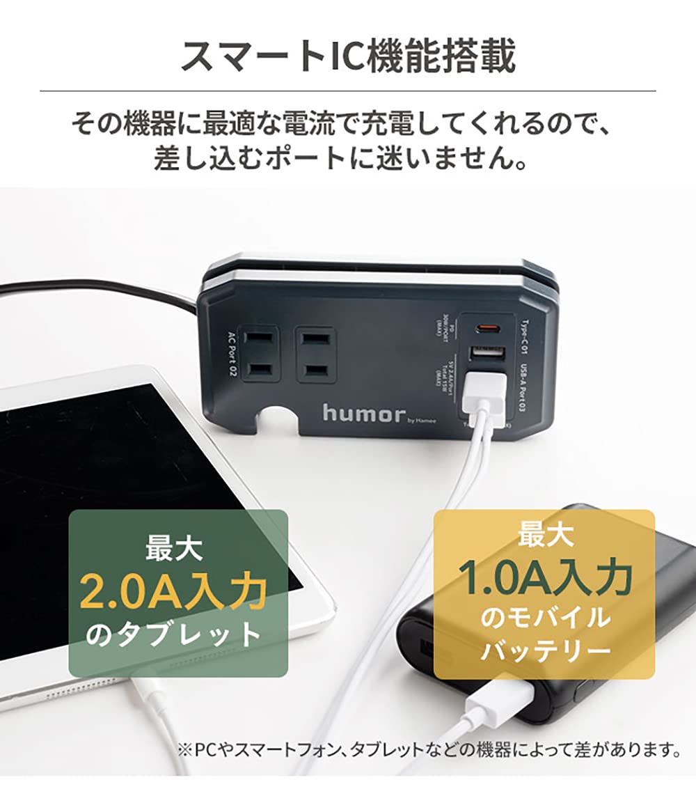 Amazon.co.jp: humor handy Plus AC充電器 PD30W対応 USB タップ 
