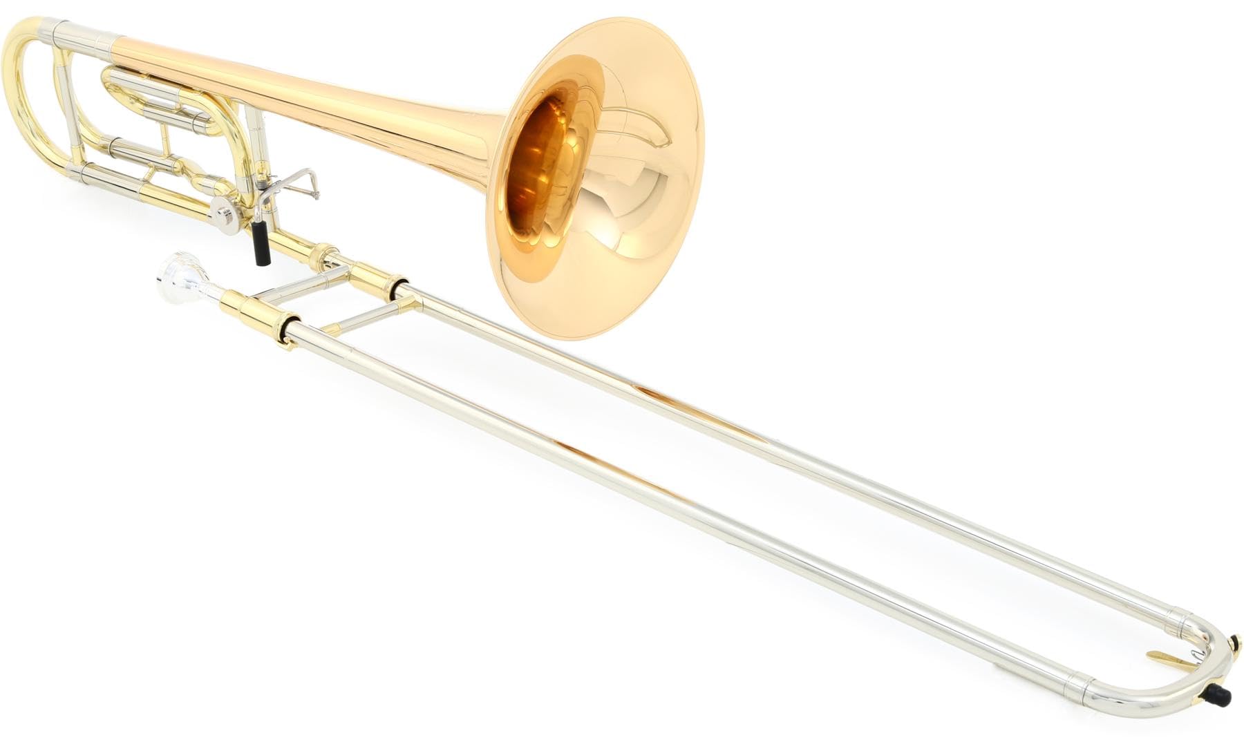 Eastman ETB430G Intermediate Performance Trombone - Gold Brass Bell - F Attachment - Clear Lacquer