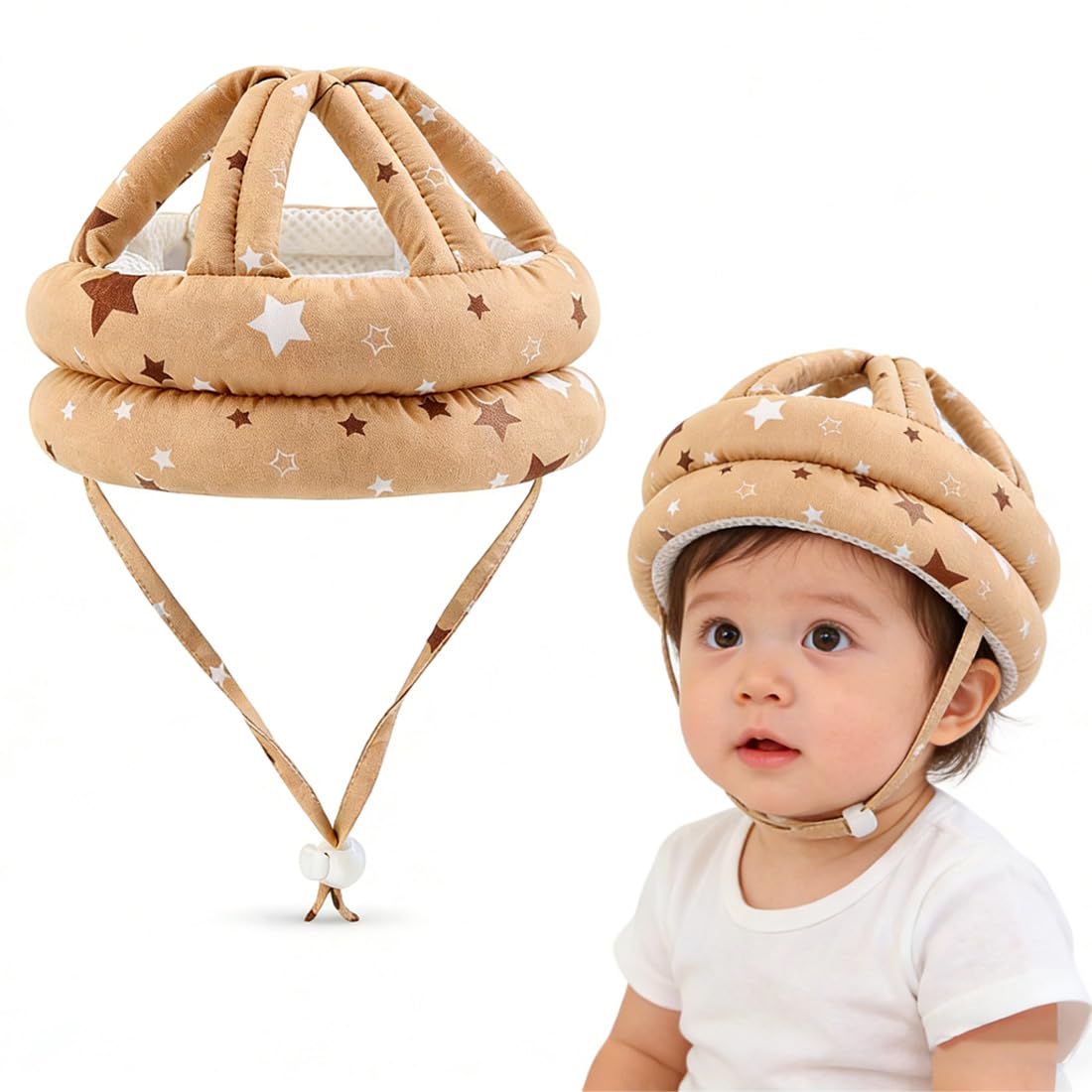 Casco Neonato Primi Passi Anticaduta per Bambini 6-36 Mesi