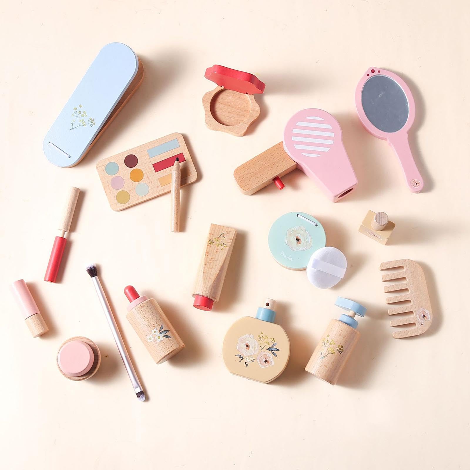 Kits de Maquillaje para Niñas, Set de Juego de Imitación, Regalo para Niñas, Desarrollo de La Coordinación Mano-Ojo, Juguetes de Juego de rol