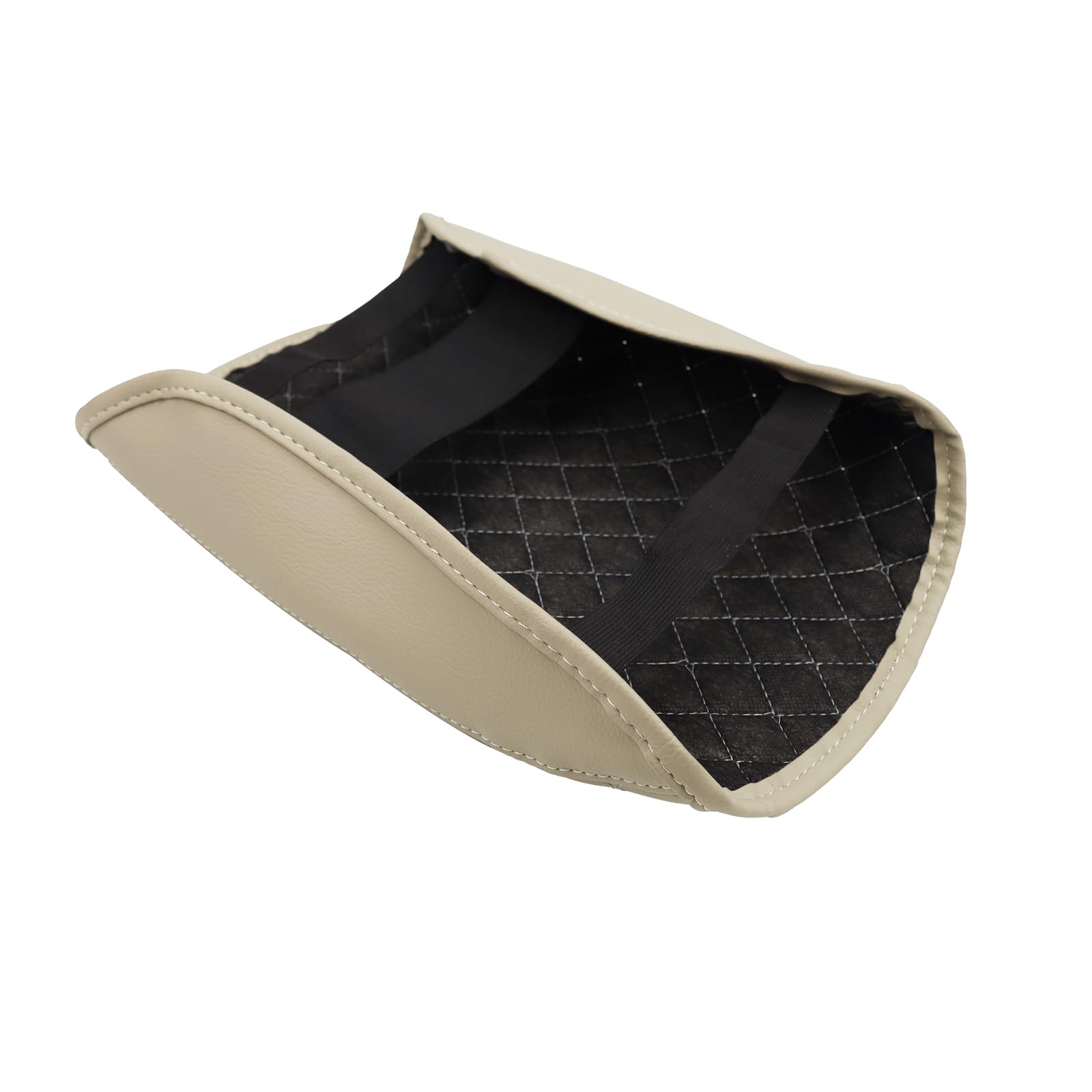 Center Console Cover for 2009-2015 Pilot, Comfortable Armrest Cover Protector Customized Car Accessories, Well-Make PVC Leather Armrest lid Cover for 2009-2015 Pilot (Beige)