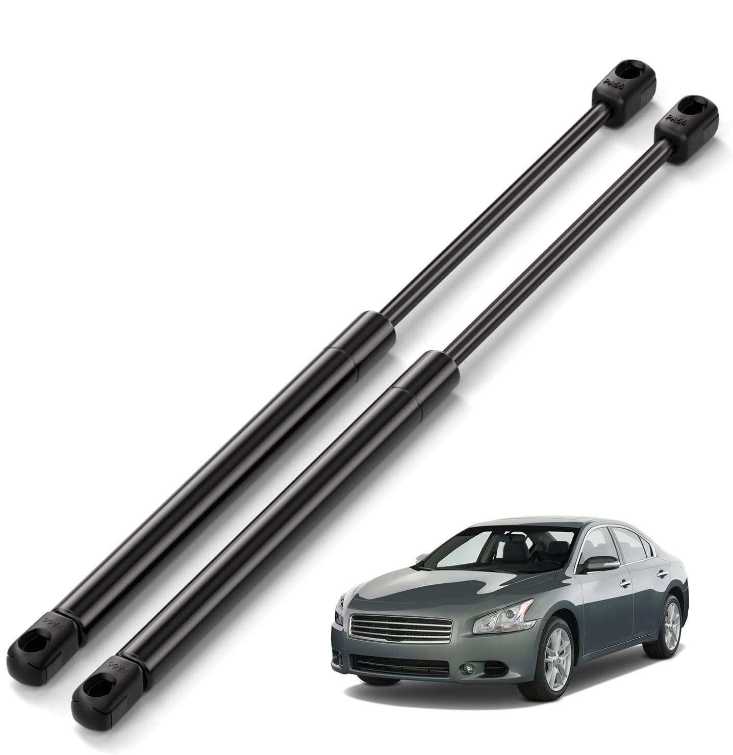 ARANA Hood Struts Lift Support for Nissan Maxima 2009-2014, Front Hood Replacement Shocks Fits 2009-2014 Nissan Maxima Advance/Base/Exclusive/GXE/Platinum/S/SR/SV/Tracking, 2PCS