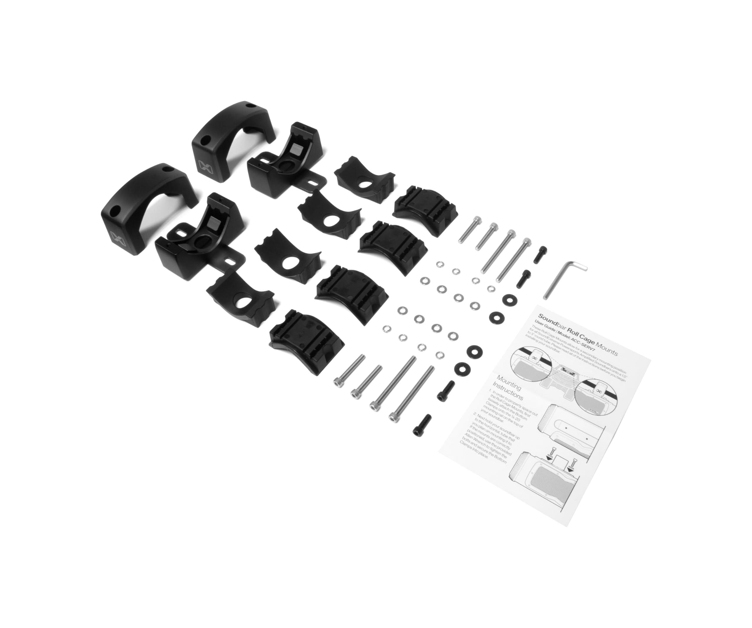 SoundExtreme SE V7 - Soporte universal para barra de sonido para carrito de golf (juego de 2)