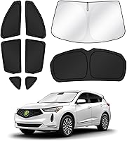 Vista 51 de Parasoles para parabrisas de automóvil, cubierta para ventana lateral y trasera, protección de privacidad, mantiene el vehículo fresco, color negro