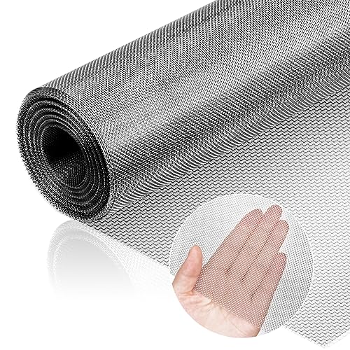 Valchoose 304 Stainless Steel Mesh 16X144 in (407x3660mm), 1mm Hole 20 Mesh