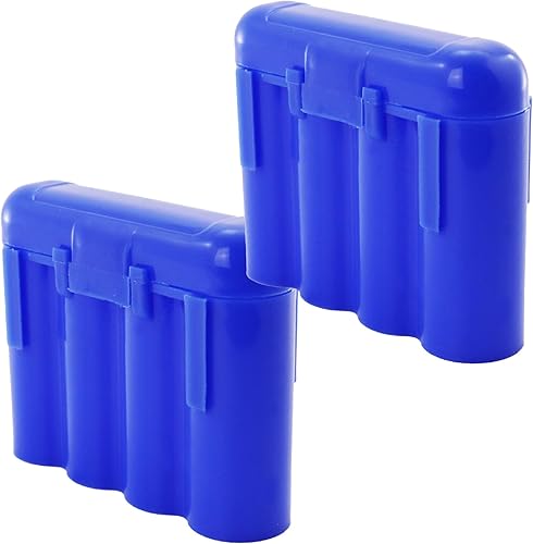 2 azul AA AAA batería batería de almacenamiento de plástico caja titular de la caja de los E.e.u.u