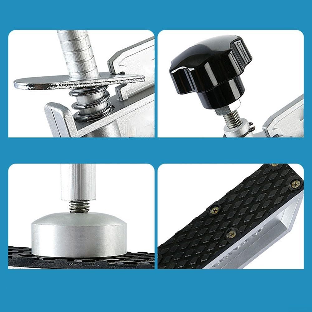Benchtop - Morsetto a 45 gradi, con regolazione a molla e meccanismo di pressione a vite, per giunti di piastrelle e pietre (150 mm)