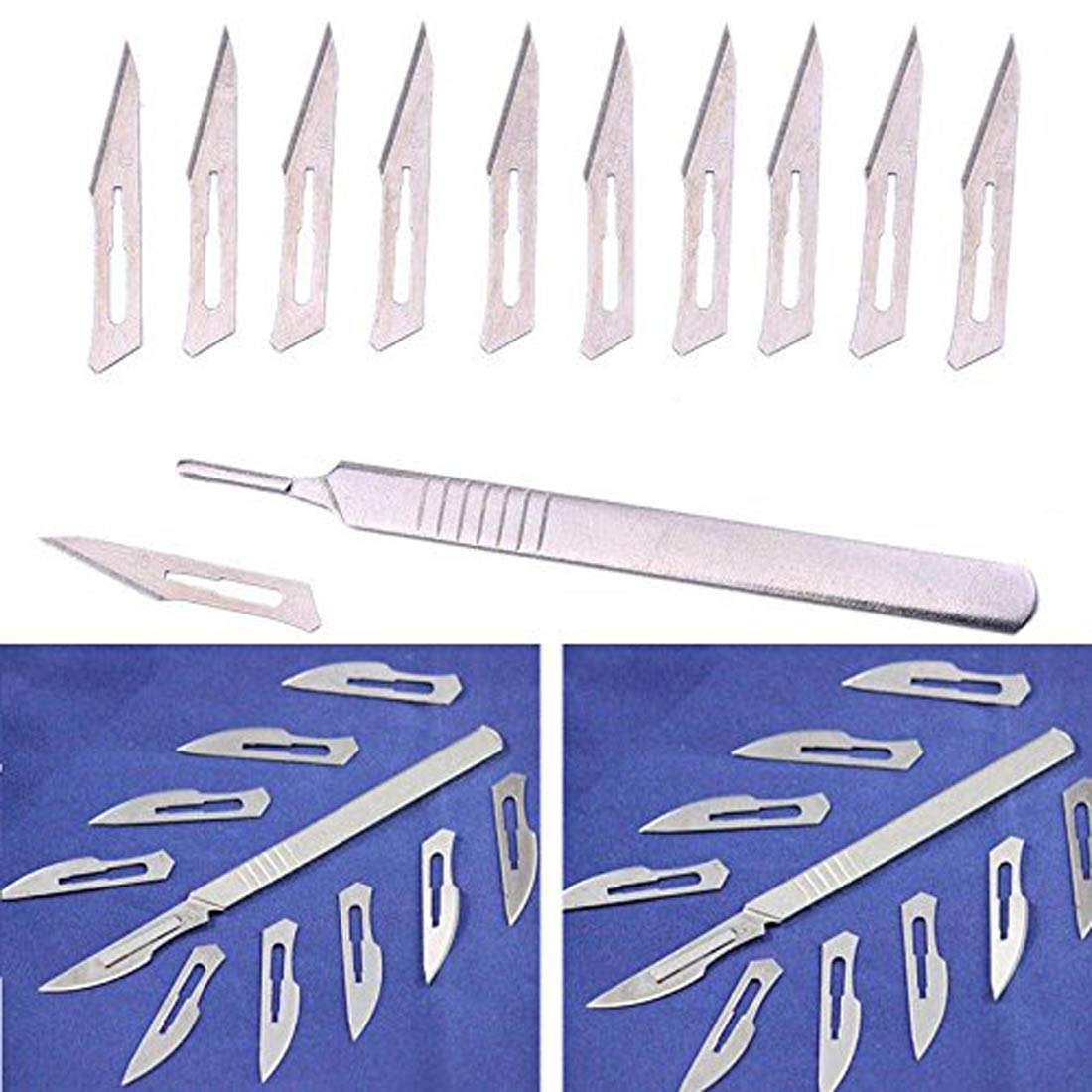 DIY Crafts Pack Of 1 Set, Design No 2, Disposable Scalpels #11 High-Carbon Steel Sterile Blades w/ #3 Reusable Scalpel Handle, Individually Foil Wrapped for Cutting To (Pack Of 1 Set, Design No 2) (B07262CHGX) Amazon Price History, Amazon Price Tracker