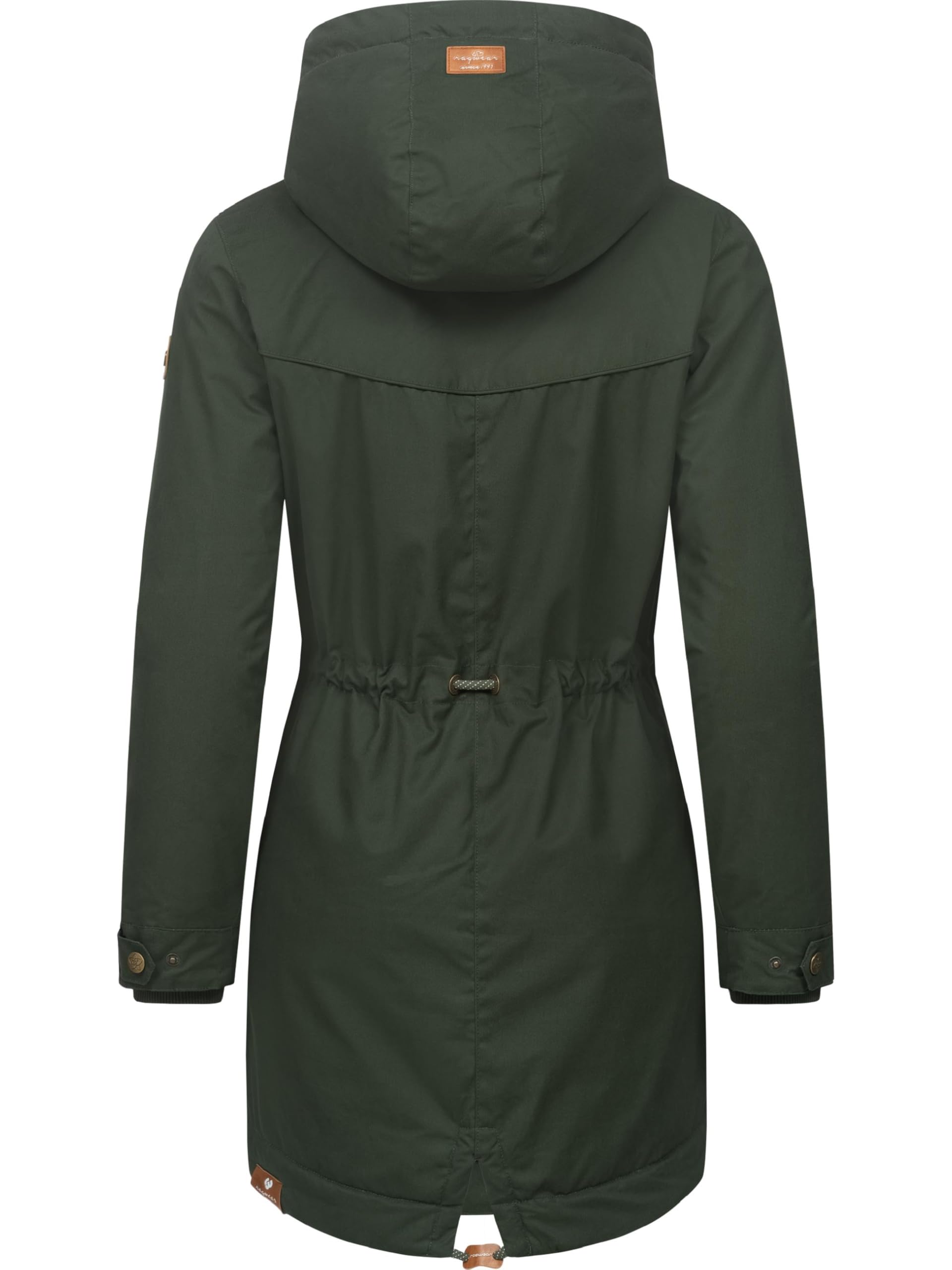 Ragwear Damen Wintermantel Warmer Parka lang mit Kapuze YM-Canny Intl XS-6XL