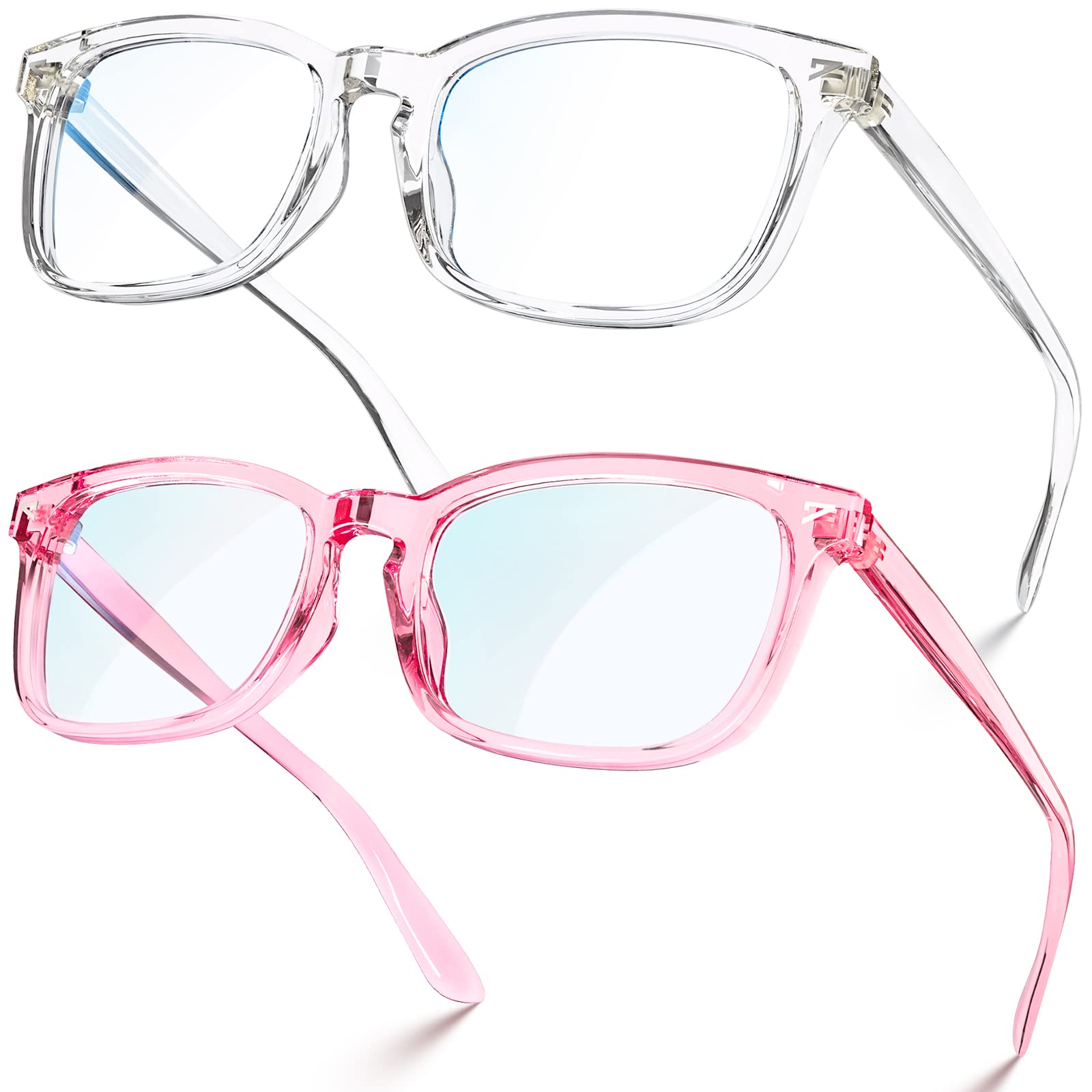 VISOONE Blue Light Blocking Glasses Square with Anti Computer Glare for Gaming Women and Men MONTANA