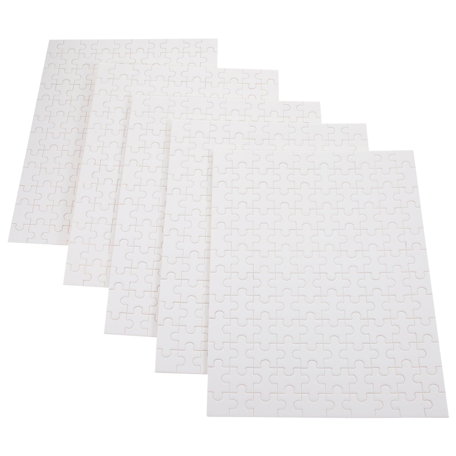Rompecabezas en blanco para sublimación sin burbujas, set de 5 piezas de 20x25 cm para DIY 8