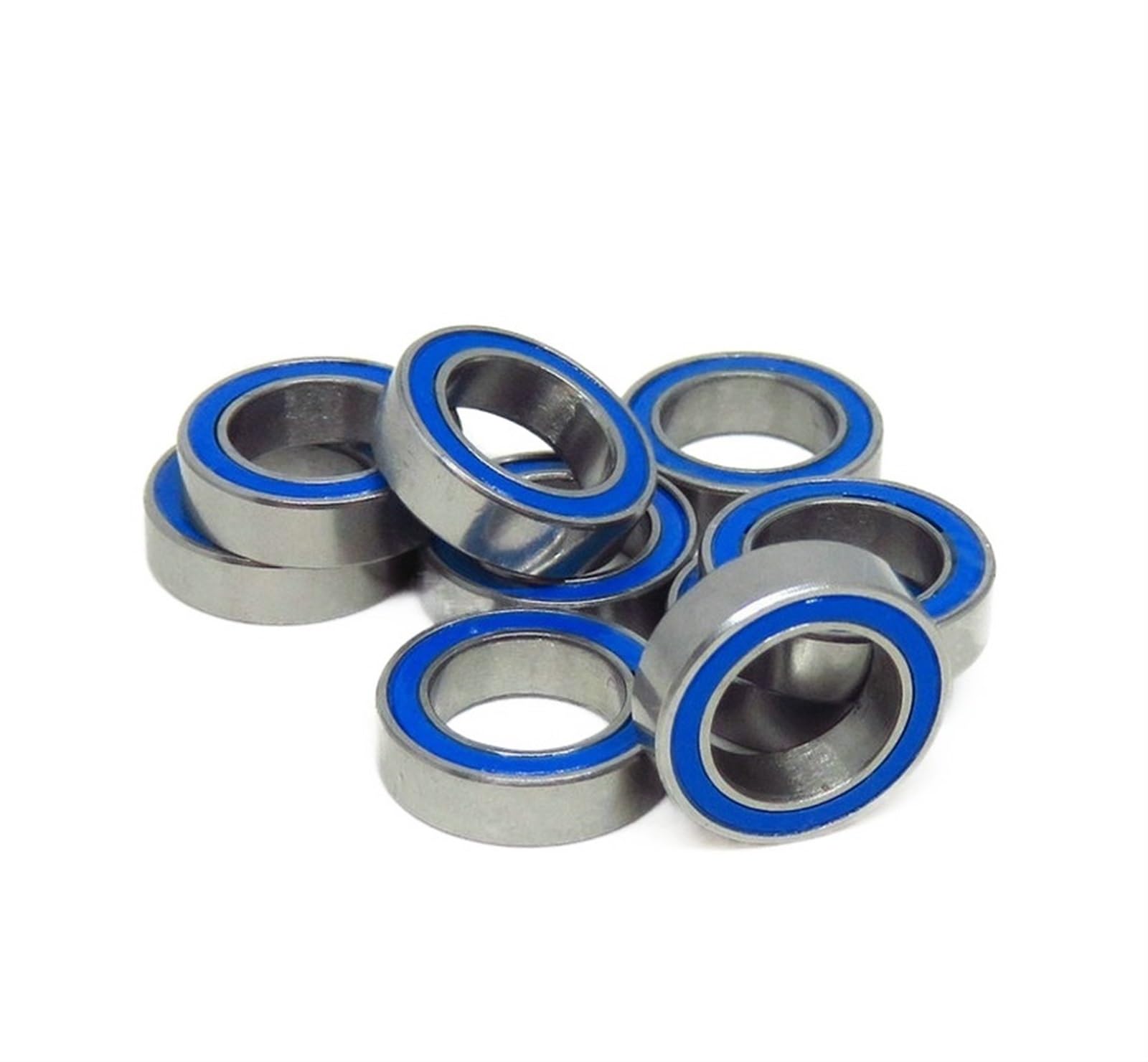 HYUJNAFZR Bimetal Seal Shield Micro deep Groove Bearing 10pcs MR117-2RS 7x11x3mm ABEC-3 Miniature Ball Bearings Blue Sealed