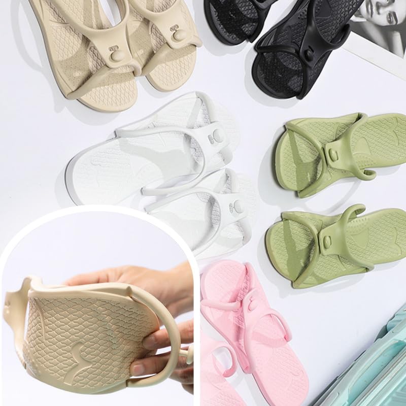 prigridche Summer Travel Slippers Portable Folding Anti-slip Sandals Sandals Mop Men and Women Business Travel Home One Word Mop4
