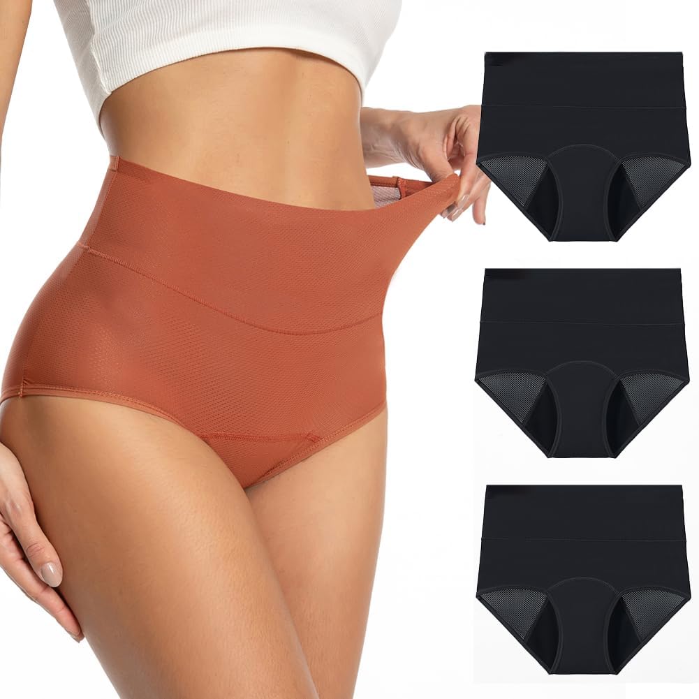 Period Underwear for Women 3 Layers Breathable Menstrual Period Panties