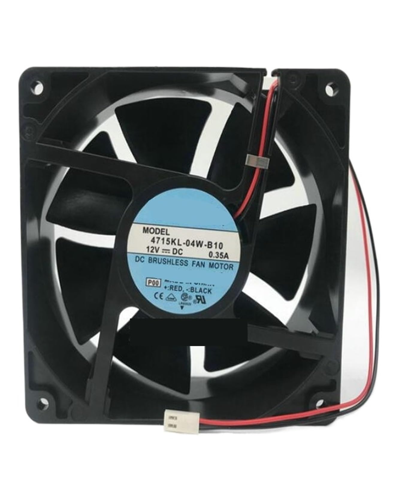 YMUGUEGH 12038 4715kl-04w-b10 dc12v 0.35a two-wire cooling fan