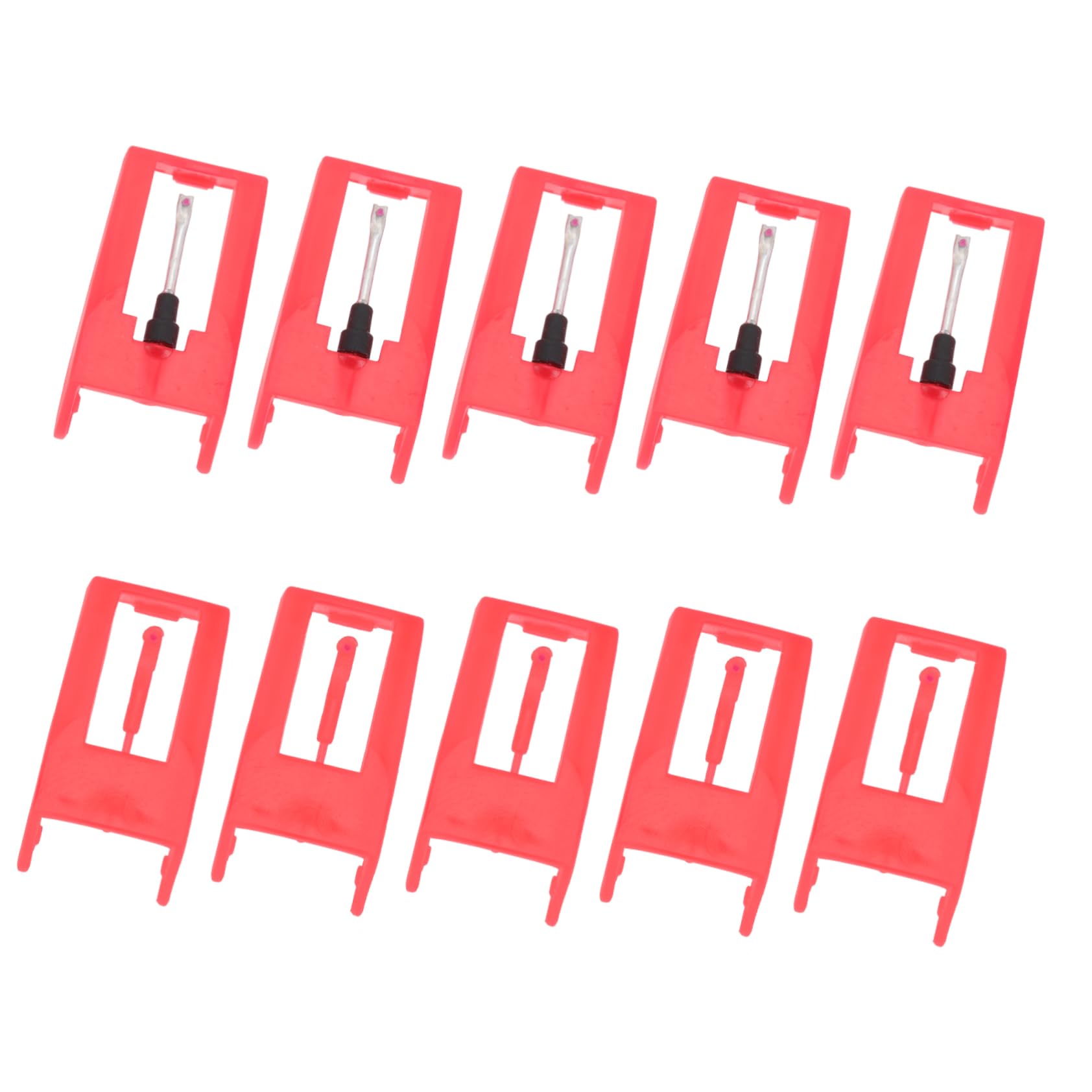 FUNOMOCYA Pcs Turntable Replacement Styluses Plastic Aluminum Record Player Needles for Clearer Music