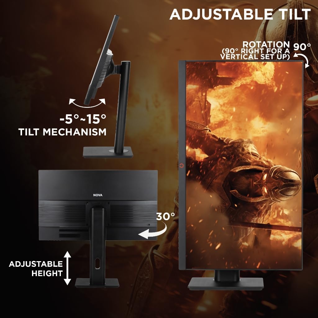 Konix Monitor Gaming Nova 24" PC, PS5, Switch 2 y Xbox Series X|S - Full HD 1080p - 180 Hz - 1 ms - FreeSync - HDMI - DisplayPort - Panel IPS