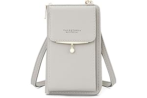 Samsung Galaxy S6 Wallet Case for Women: Premium Leather Crossbody Bag with Detachable Wristlet