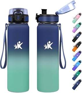 Trinkflasche Edelstahl, Thermosflasche 500ml, BPA-Frei Isolierflasche, Wasserflasche für Schule, Sport, Sprudel, Fitness, Outdoor, Camping