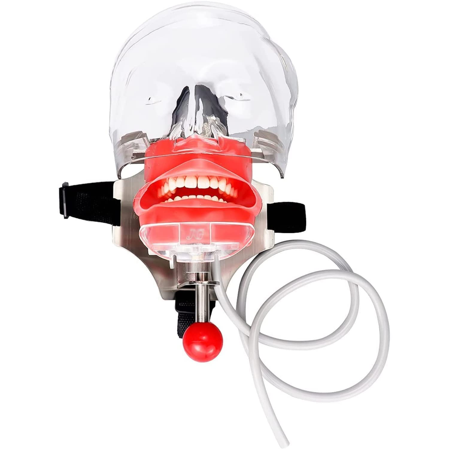 歯科用実習マネキン（頭部模型）のフェイスシールド 固定用クランプ