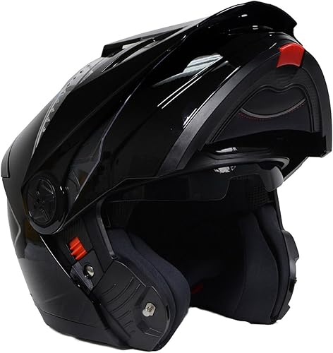 Cascos Milwaukee Helmets Avanzados Modulares de Cara Completa para Motociclistas con Visera Desmontable