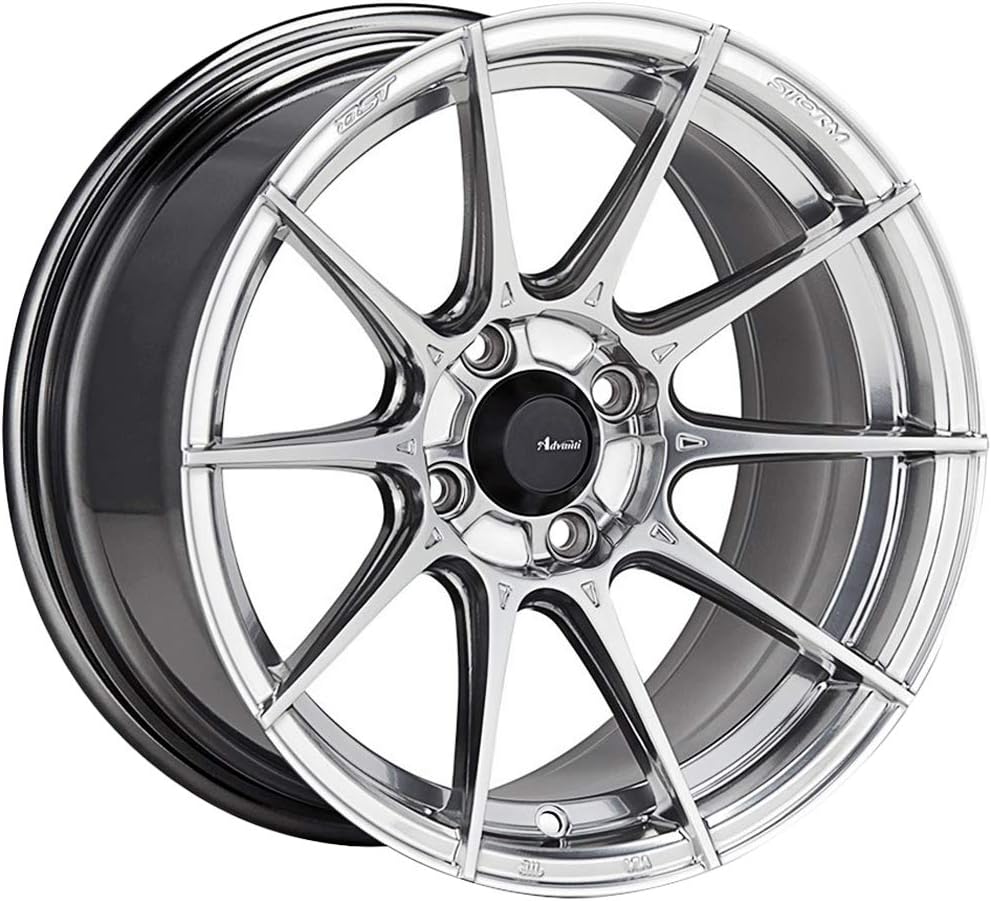 79H Storm S1 15x8 4x100 +25mm Titanium Wheel Rim