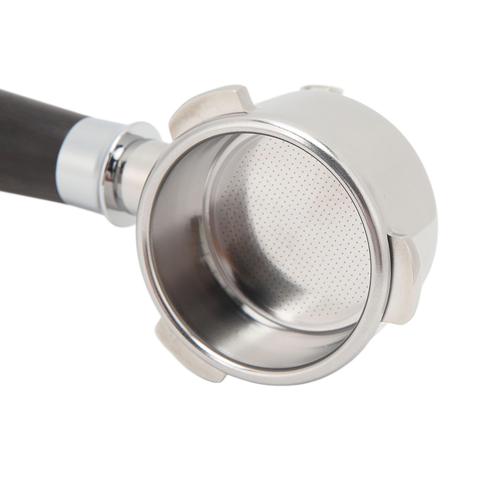 Manico Portafiltro In Acciaio Inossidabile 54mm Per Macchine 870/880 - Doppio Beccuccio, Legno Di Palissandro