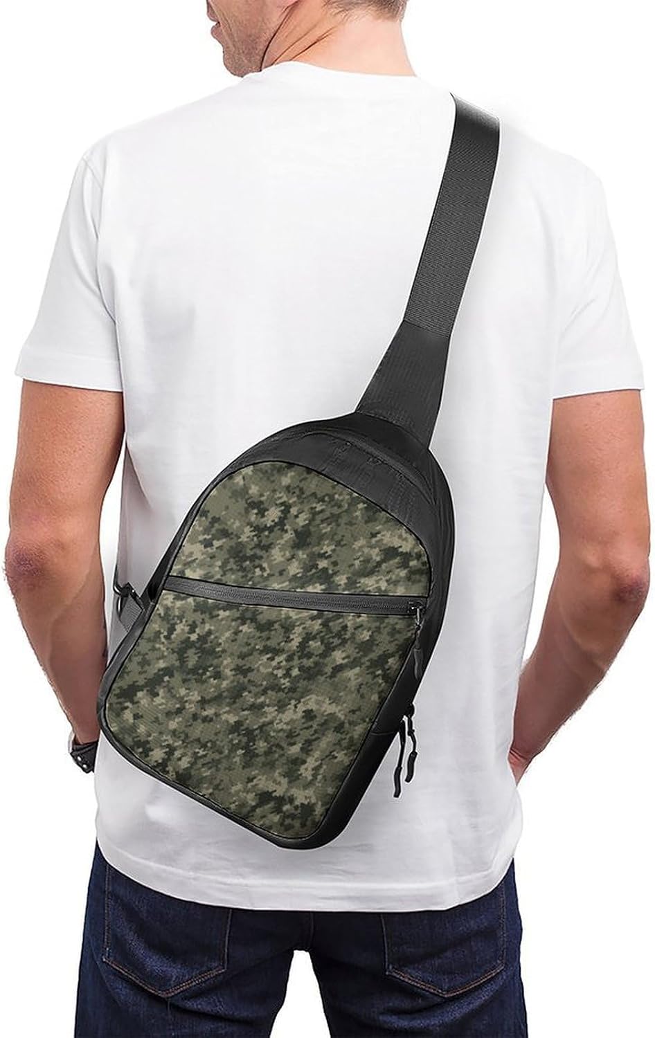 Military Woods Camouflage Chest Bag Waist Pack Crossbody Bags image 2