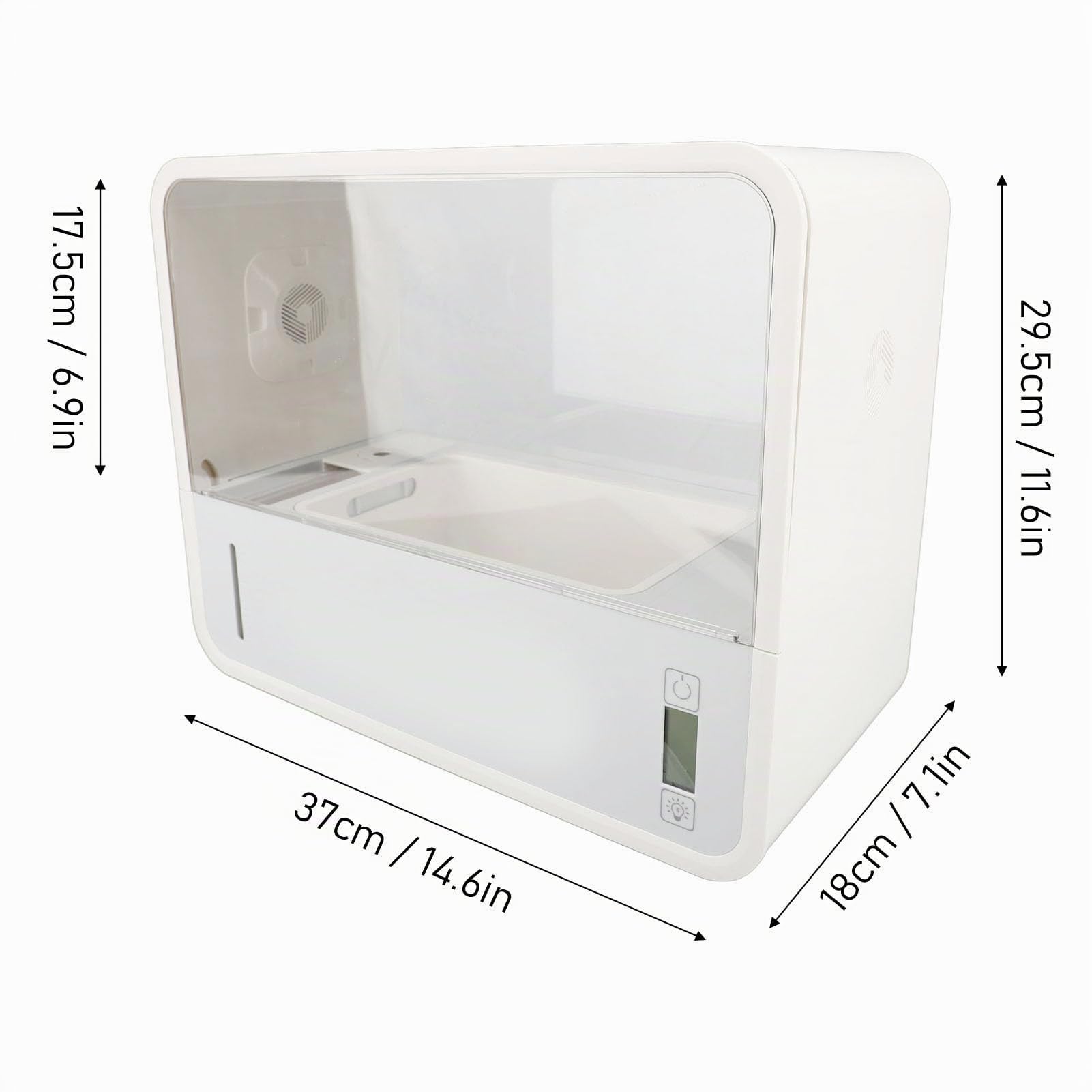 Tente de Culture de Champignons, Boîte à Champignons à Air Fixe, avec Kit de Culture de Champignons à Visualisation Transparente sans Sol Automatiquement Intelligent