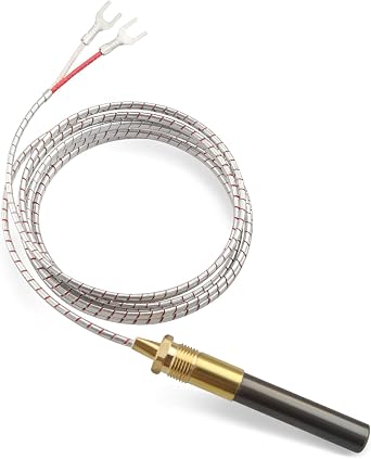 Thermopile Replacement Fit for Bakers Pride Pizza Oven Model Series Y600, Y800 101, 151, 201, 251, 301, 307 Armored Replace Q313 M1265X 2J-M1265A