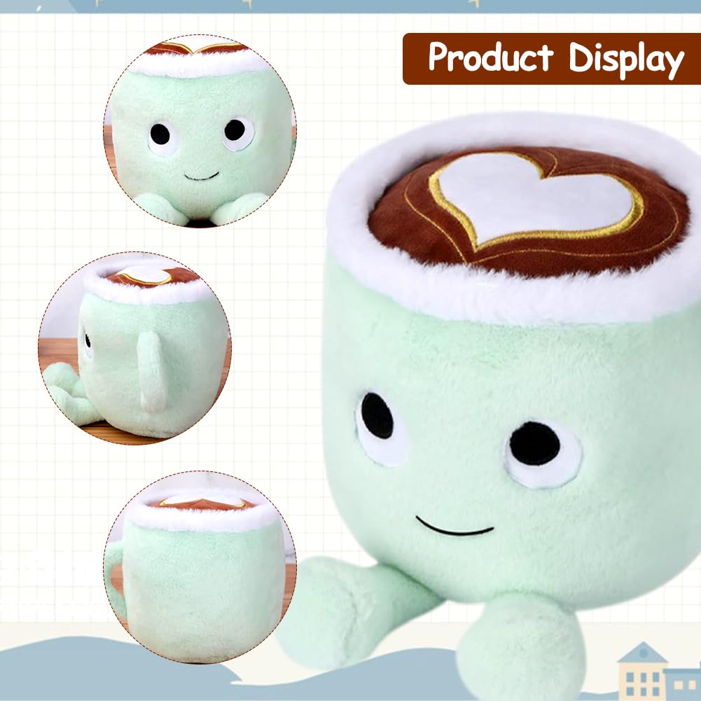 YEIUZPT Latte Coffe Cup Plush Toy, Cute Plush Soft Toy - Image 3