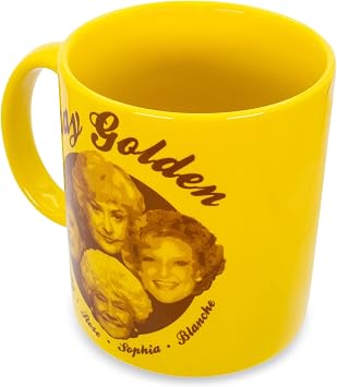The Golden Girls Stay Golden Gold Ceramic Mug | BPA-Free Coffee Cup For Espresso, Tea | Holds 20 Ounces