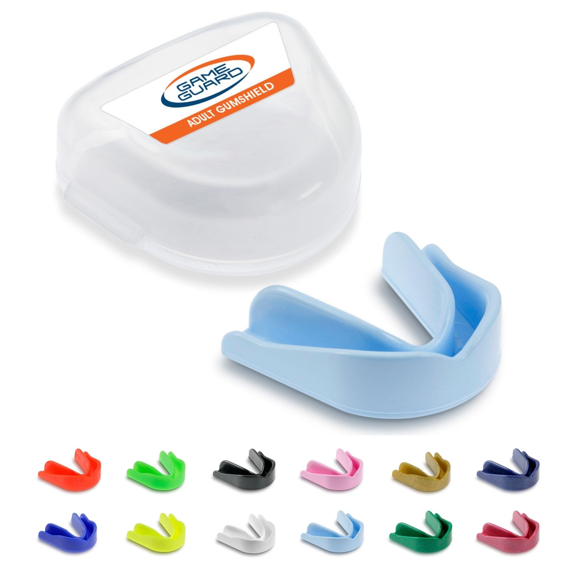 GAME GUARD Boil & Bite Mouth Guard/Gum Shield – Mouldable Mouthguard/gumshields - CE Approved, School Sports, Rugby, Hockey, Boxing, GAA, Martial Arts