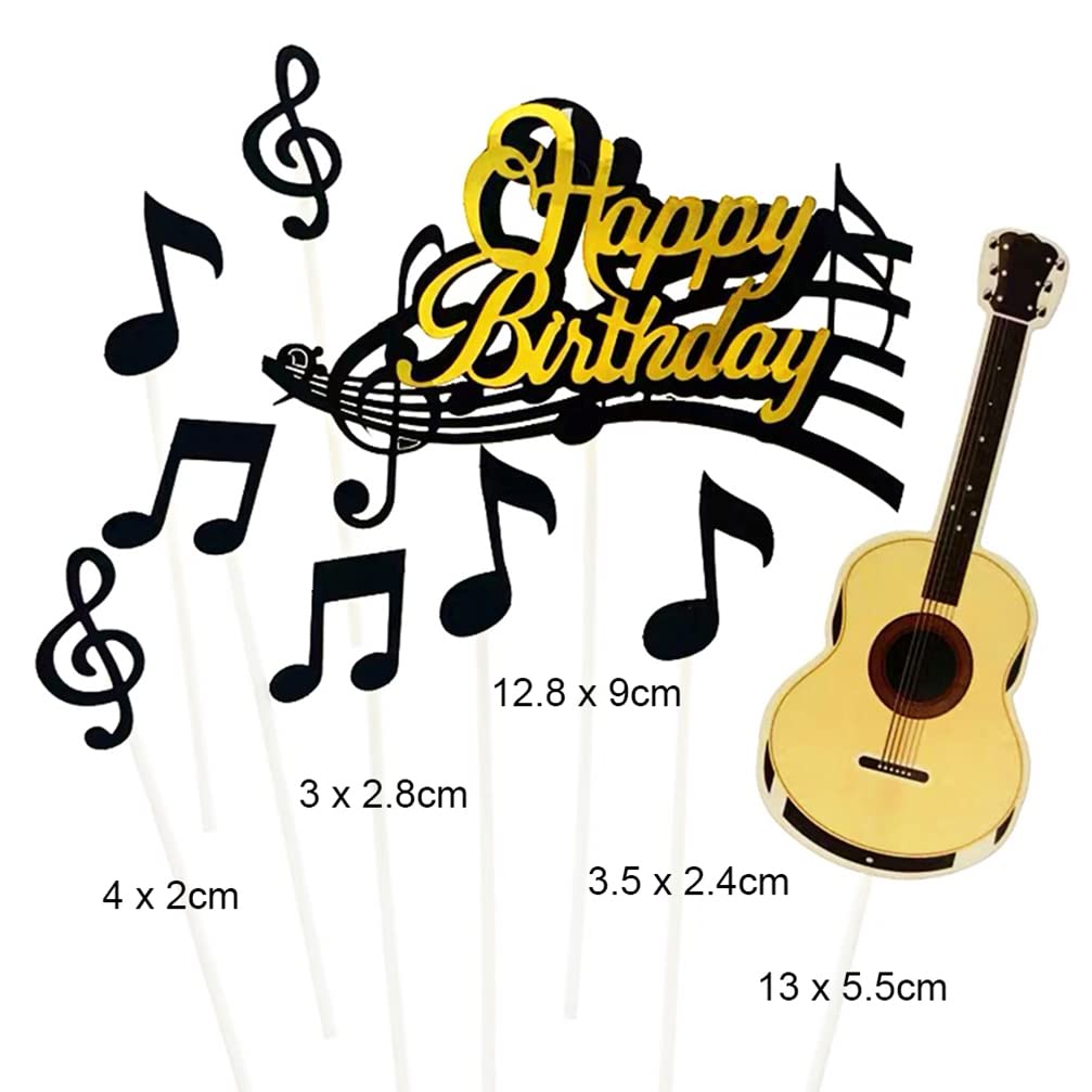 LaVenty Décoration De Gâteau De Musique En Forme De Guitare