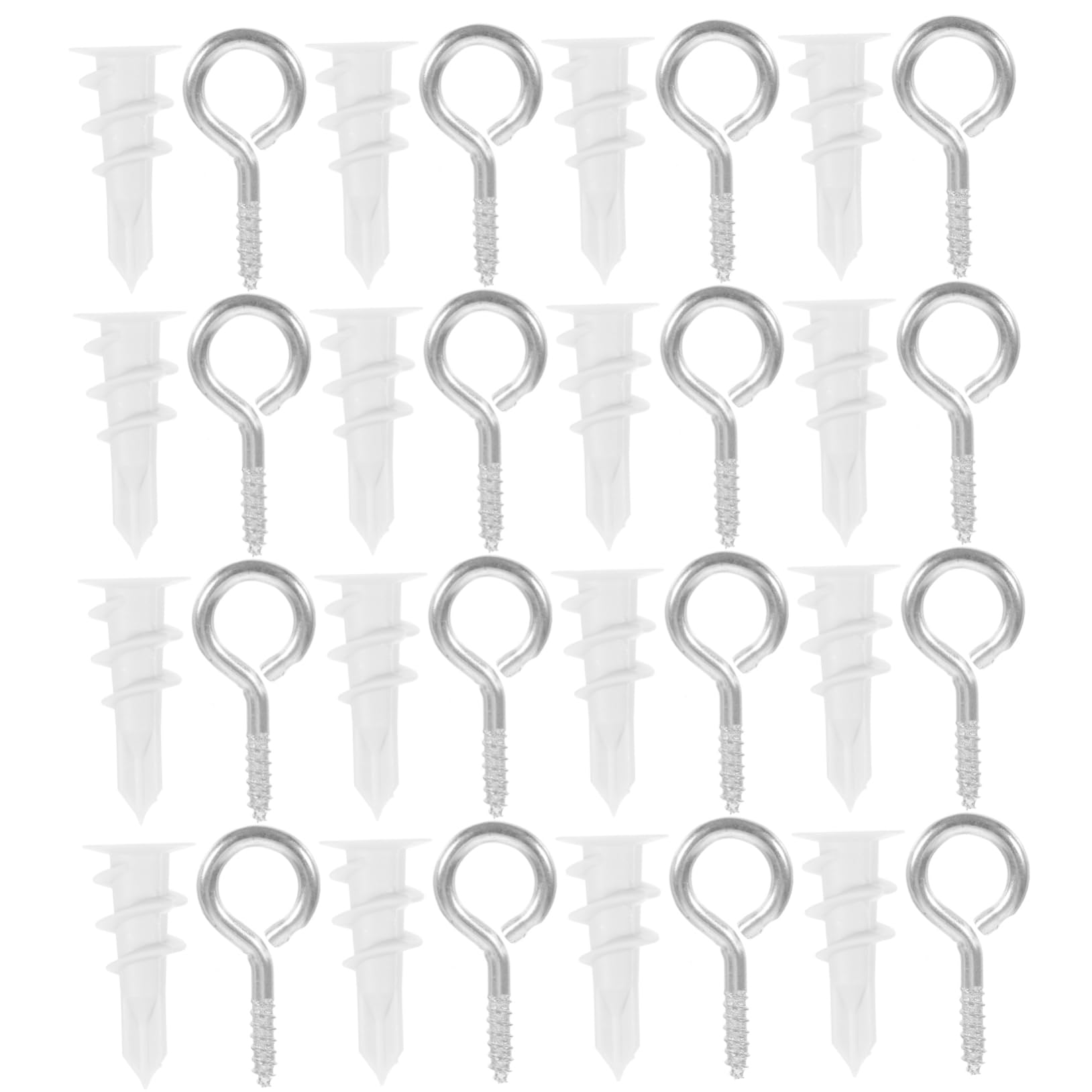 Unomor 20Sets Self Drilling Drywall Anchors with Screws for Gypsum Boards Anchors and Screws Kit for Heavy Duty Applications