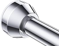 TEECK 32-79 Inch Adjustable Tension Shower Curtain Rod No Drill Rust-Proof Anti-Slip Silver Bathroom Rod