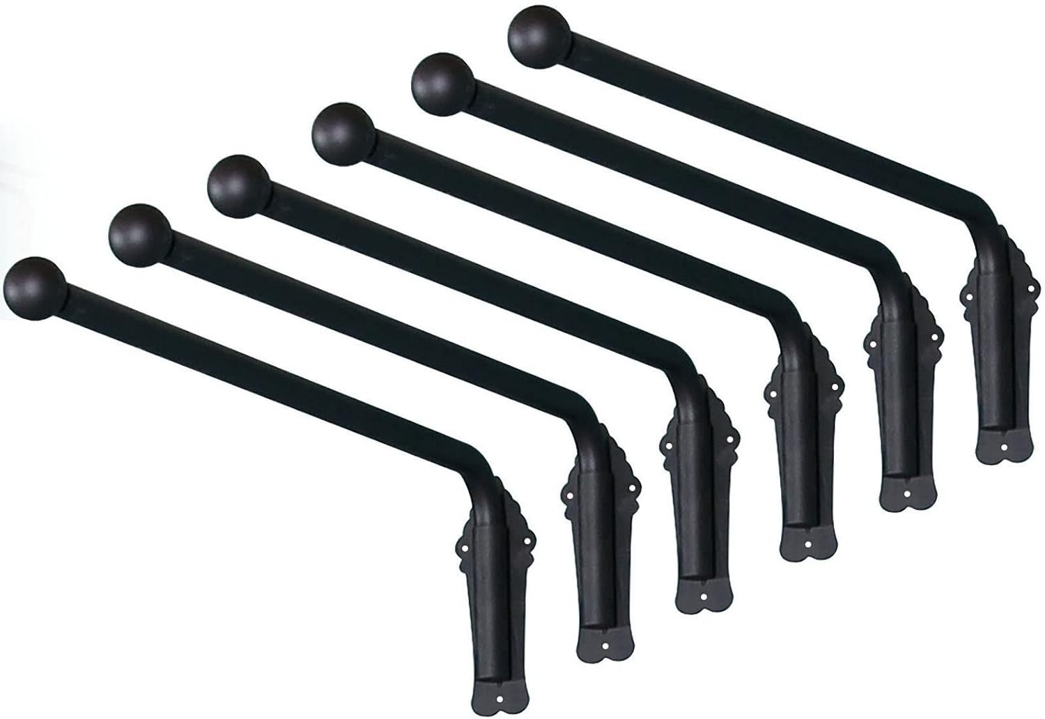 Swing Arm Curtain Rods, Heavy Duty Portiere Rod for Side Panels Window