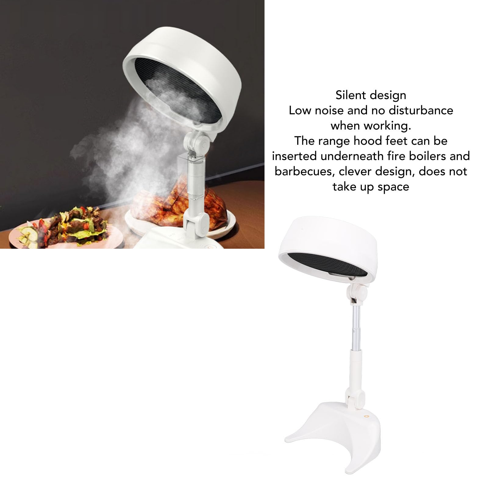 Campana Extractora de Mesa, USB, Portátil, Desmontable, para Barbacoa, Olla Caliente, Extractor de Aire, Cocina, Cocina, Extractor para Dormitorio, Barbacoas Interiores, Fondue,