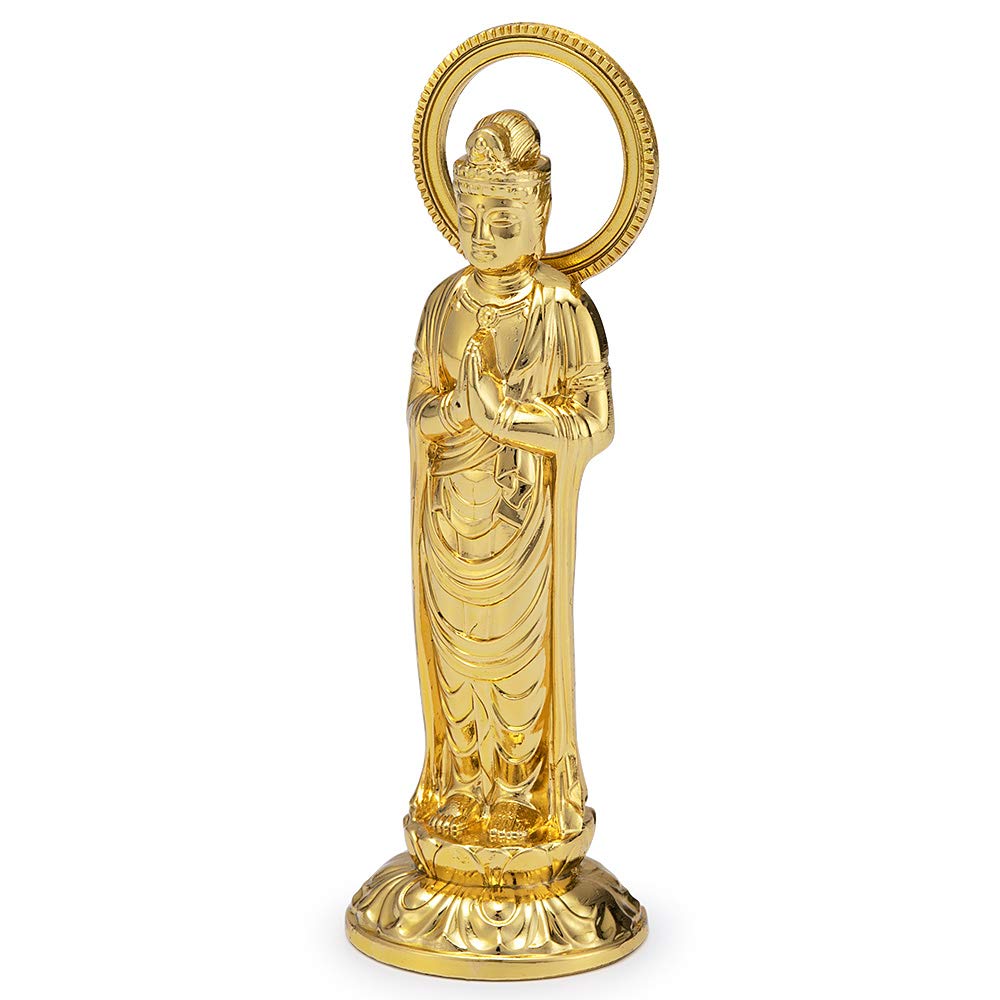 Amazon｜仏壇屋 滝田商店 仏像 聖観音菩薩 合金製 (高さ7.4cm×巾2.5cm