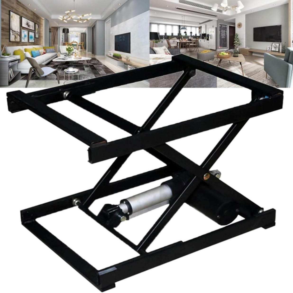 Electric Height Adjustable Coffee Table with Hydraulic Lift, Remote ...