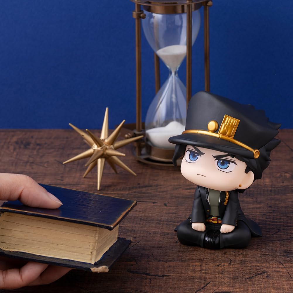 YLQANONG Jotaro Figures Brando Anime Look Up Figure Statues PVC Material Anime Adventure Figurine Ornaments 10CM
