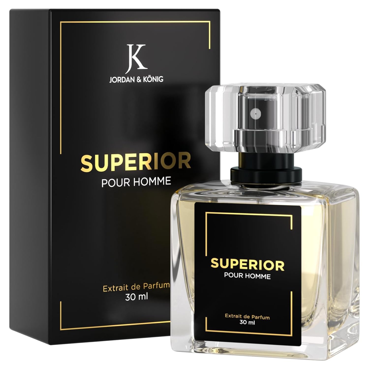 JK Jordan & König Superior Pheromone Parfum Herren, Extrait de Parfum für Männer mit 30% Duftölanteil, Langanhaltend, Würzig, Warm, Sinnlich, Frisch, Ganzjahresduft für Alltag, Büro, Party und Date