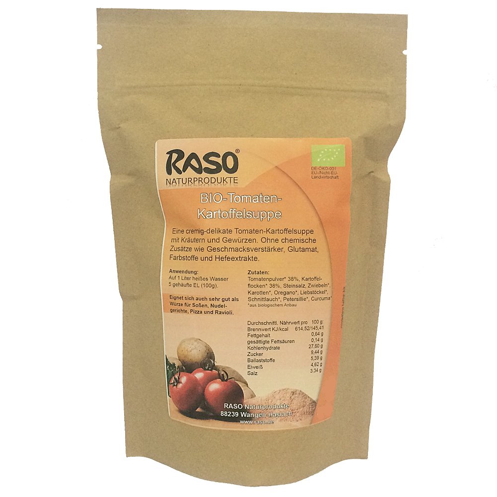 Abnehmen mit Fertigsuppen - (max. 0,64g Fett) BIO Suppen Pulver | BIO Suppenpulver Rezept - ohne Hefeextrakt, ohne Geschmacksverstärker