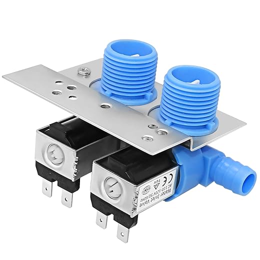 𝟮𝟬𝟮𝟱 𝙐𝙥𝙜𝙧𝙖𝙙𝙚 285805 Washer Water Inlet Valve with Mounting Bracket - Suitable for Whirlpool Kenmore Kitchen-Aid Washer - Replaces 292197 3349451 3354565 KAWS850JQ4 LSQ8243HQ0 7MLSC9545JQ2